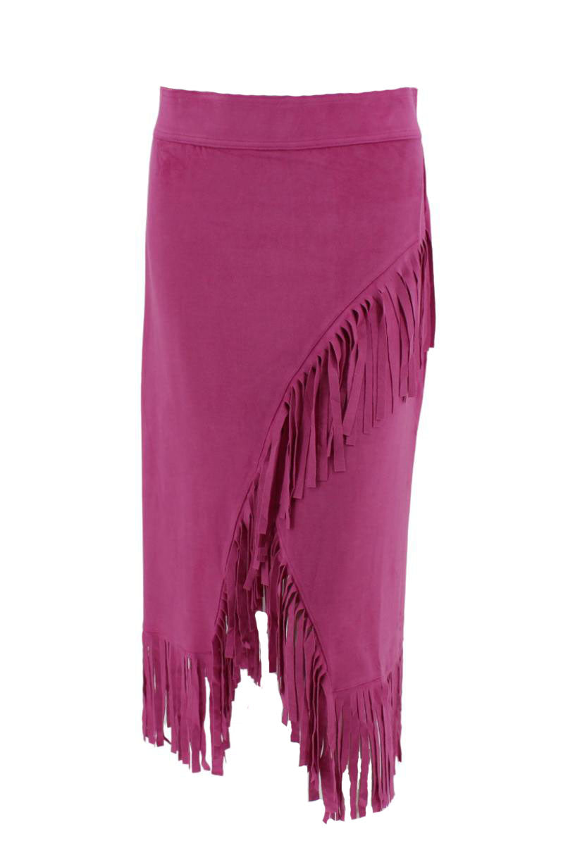 Intermix clearance fringe skirt