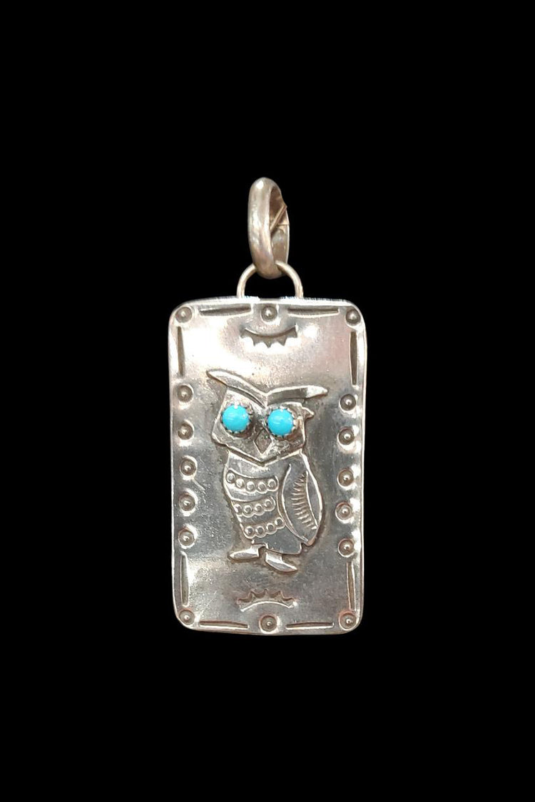 Double D Wise Owl Charm