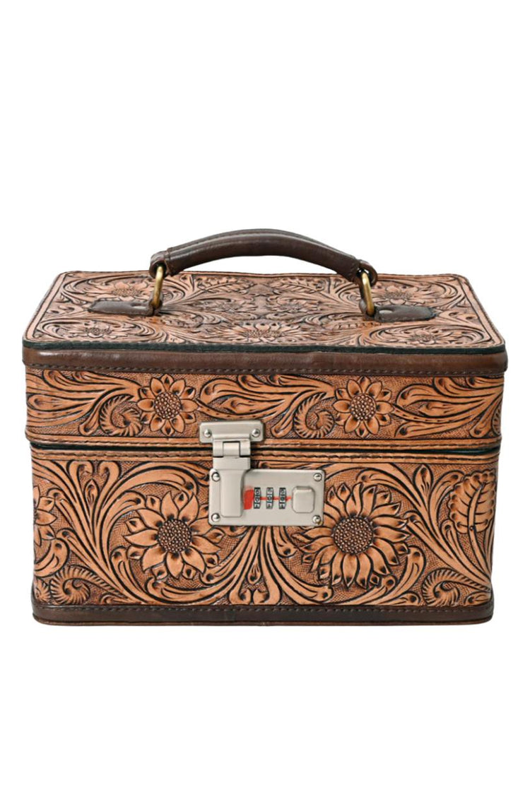 American Darling Large Tooled Jewelry Case