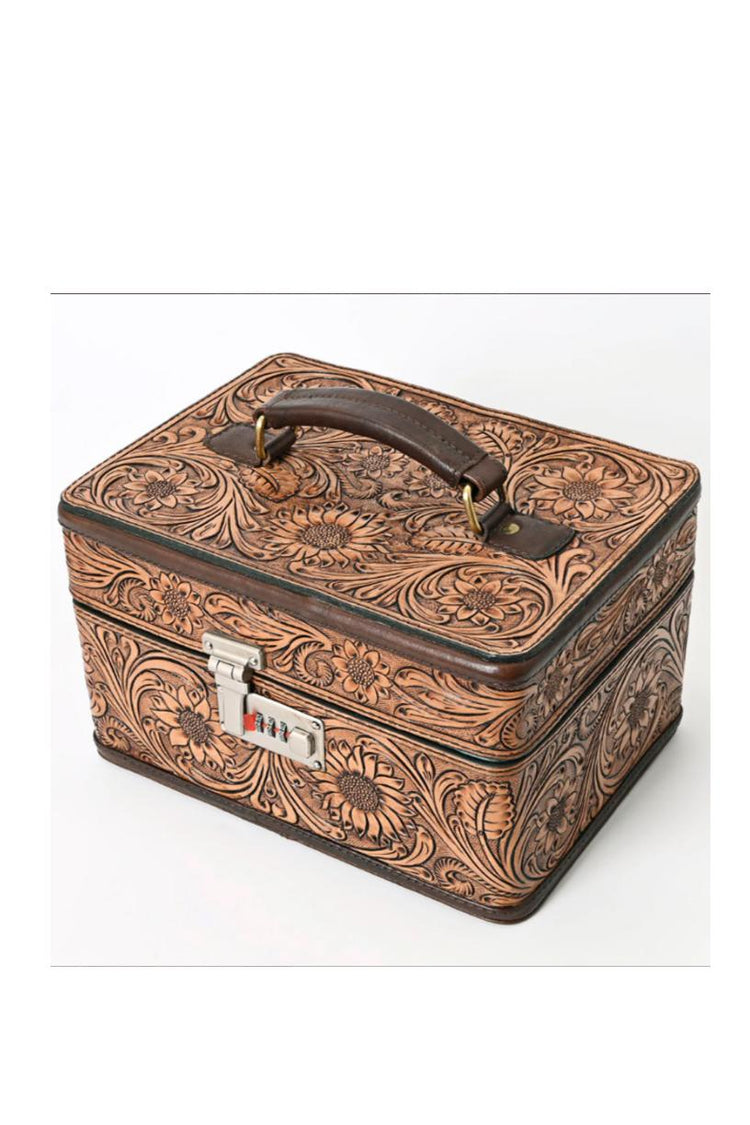American Darling Large Tooled Jewelry Case