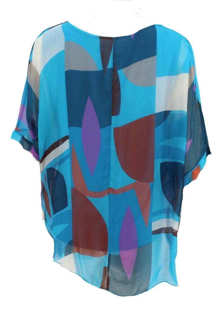 Gigi Moda Carmelina Graphic Silk Kaftan