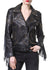 Madonna and Co Studded Fringe Leather Biker Jacket