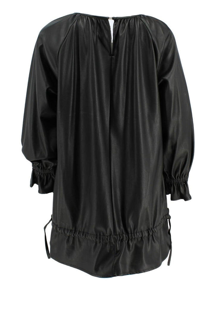  Dolce Cabo Faux Leather Babydoll Dress/Tunic