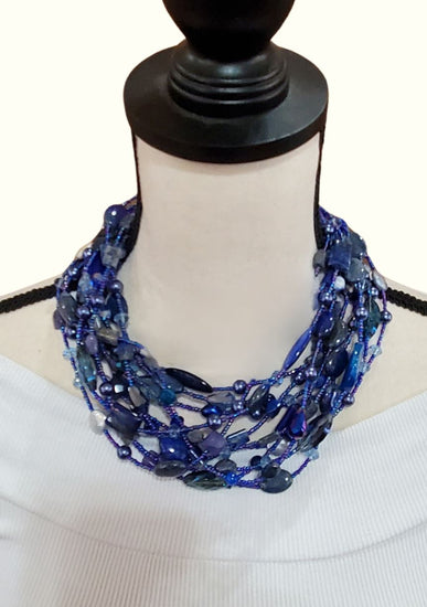 Jackie Jones Mystic Blue Choker Necklace