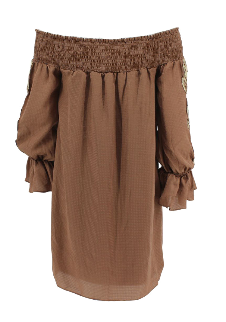 Va Voom  Glamour Mocha Dress