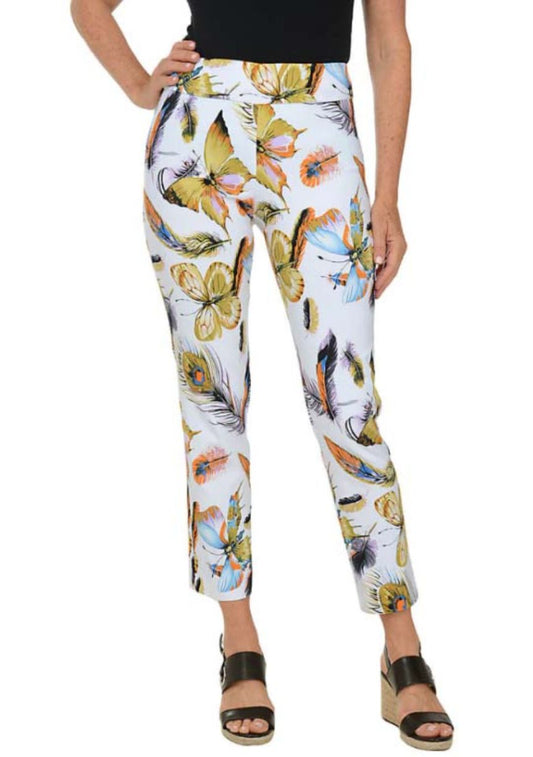 Krazy Larry Butterfly Pull On Ankle Pant