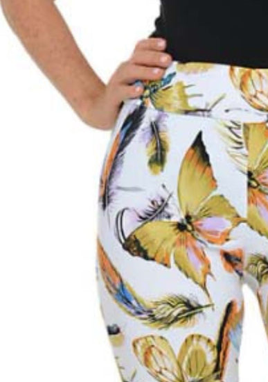 Krazy Larry Butterfly Pull On Ankle Pant