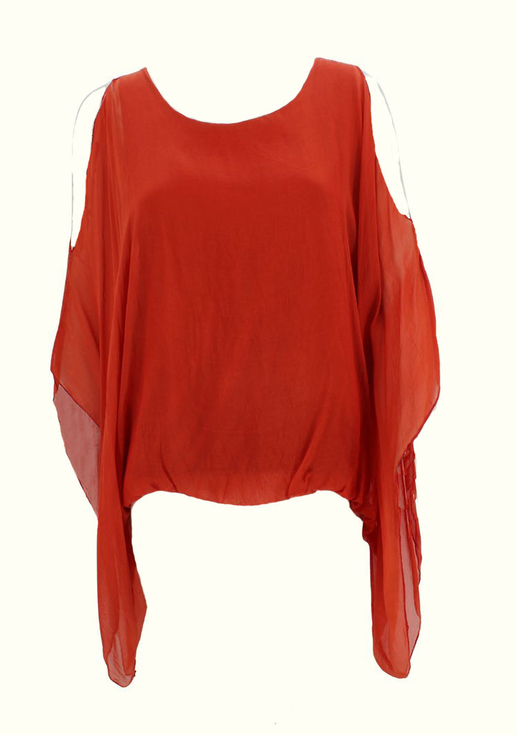 Gigi Moda Seta Spalla Blouse