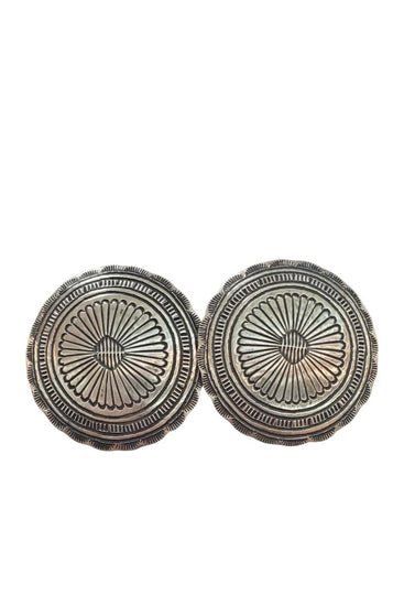 Native American Two Grey Hills Concho Earrings