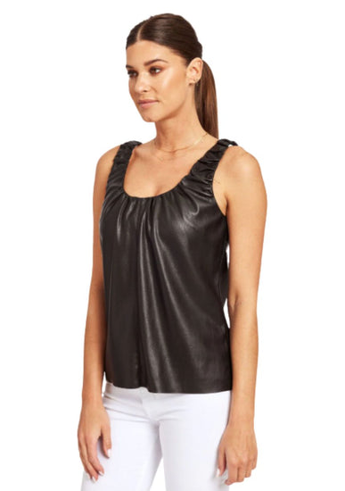 Dolce Cabo Faux Leather Tank Top