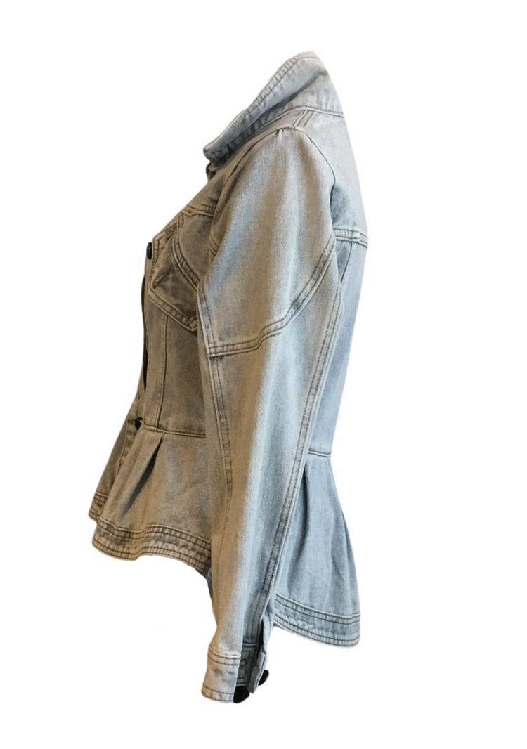 Madonna and Co Denim Peplum Jacket