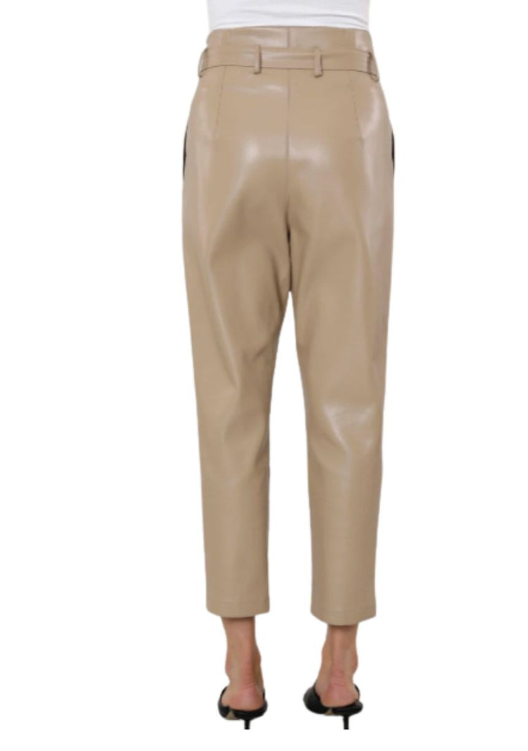 Dolce Cabo Paper Bag Faux Leather Pant