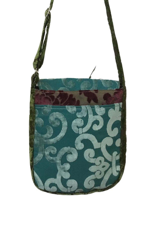 Miss Iris Crossbody in Turquoise and Green