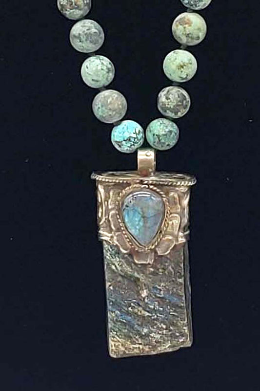 Erin Knight Necklace with Stone Pendant