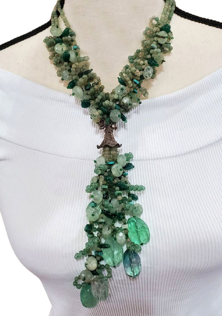  Jackie Jones Verdant Crystal Necklace 