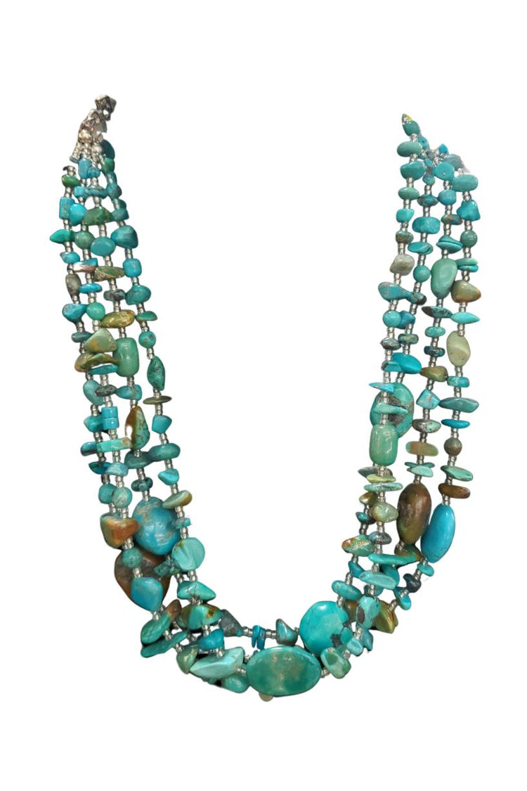  Paige Wallace Multi Strand Turquoise Necklace