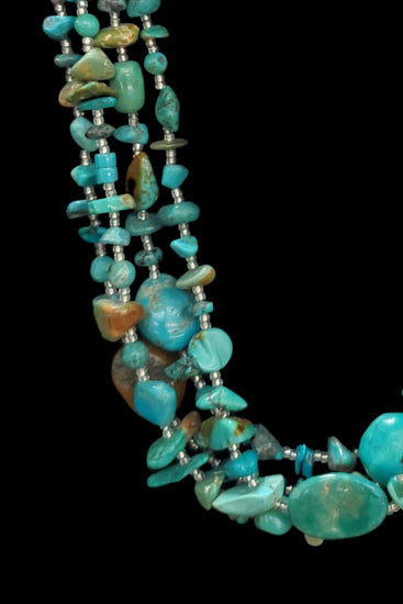  Paige Wallace Multi Strand Turquoise Necklace