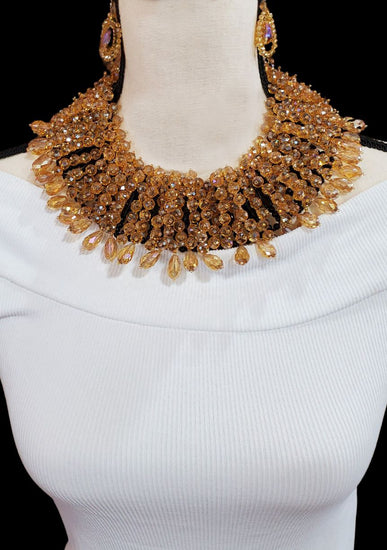 Jackie Jones Golden Collar Necklace Set