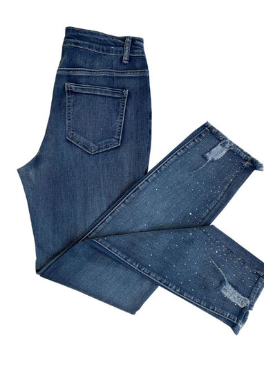 Ethyl Waterfall Bling Denim Jeans