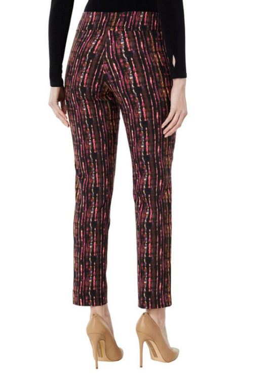 Krazy Larry Pink Shadow Pull On Ankle Pant