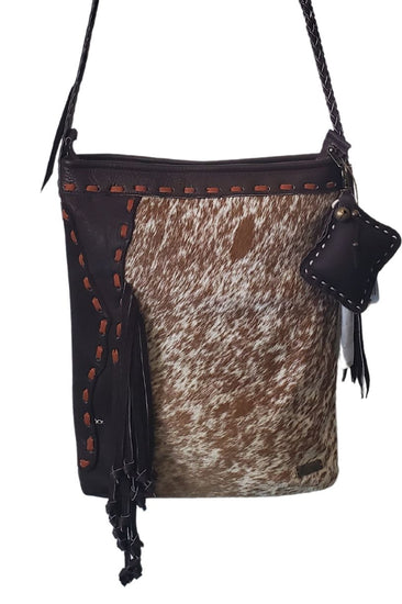  Pranee Cheyenne Brown Leather Bucket Bag