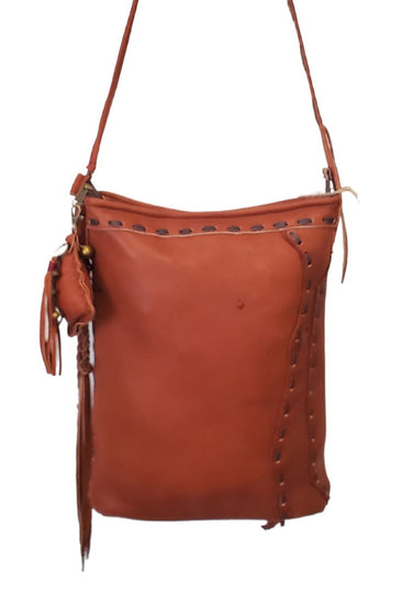 Pranee Santa Fe Phoenix Leather Bucket Bag 