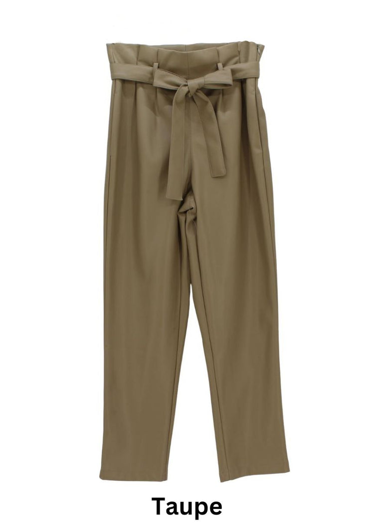 Dolce Cabo Paper Bag Faux Leather Pant