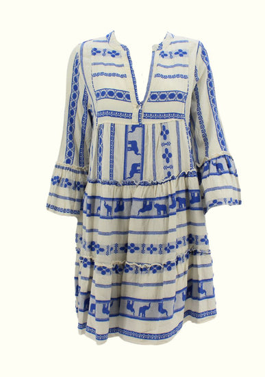 Sofia Blue Elephant Tori Dress