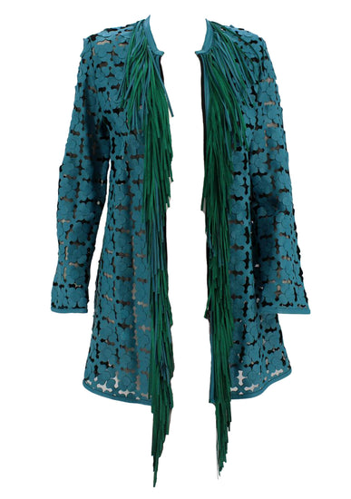 Dakota West Daisy Fringe Mid Length Jacket