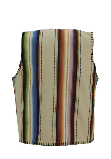 Rhonda Stark Ivory Serape Southwestern Vest