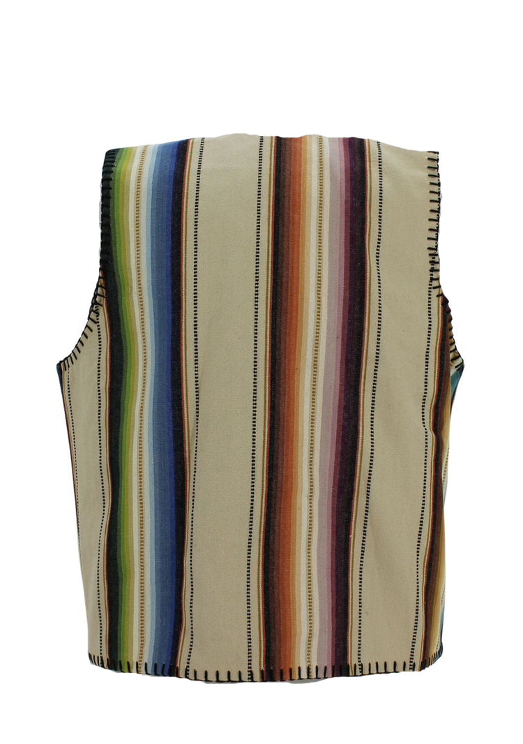 Rhonda Stark Ivory Serape Southwestern Vest