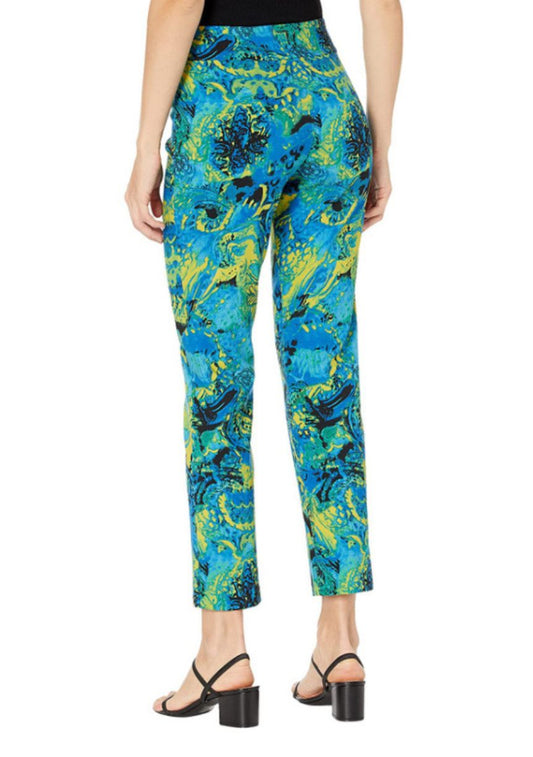 Krazy Larry Watercolor Pull On Ankle Pant