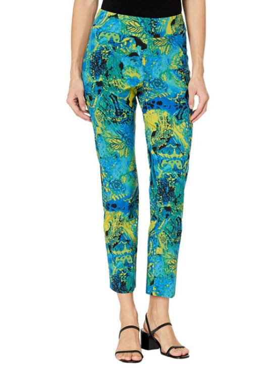 Krazy Larry Watercolor Pull On Ankle Pant