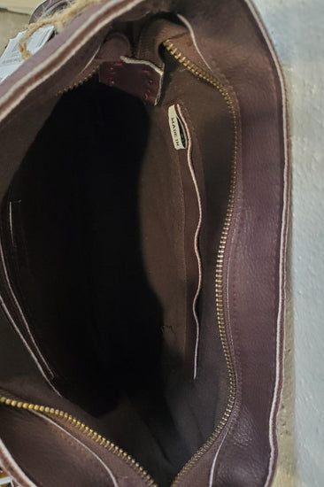 Pranee Serena Shoulder Bag in Classic Brown Leather