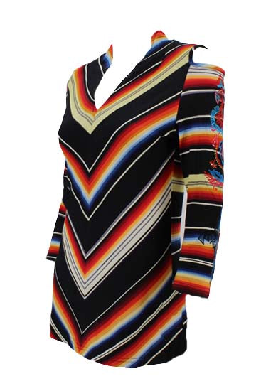 Vintage Collection Sunrise Saltillo Chevron Tunic