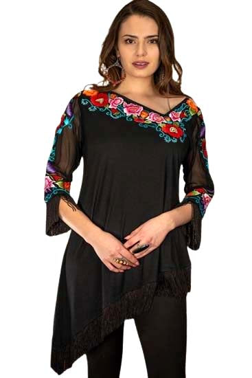 Vintage Collection Orchid Fringe Tunic