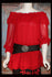 Vintage Collection Red Ruffle Peasant Tunic