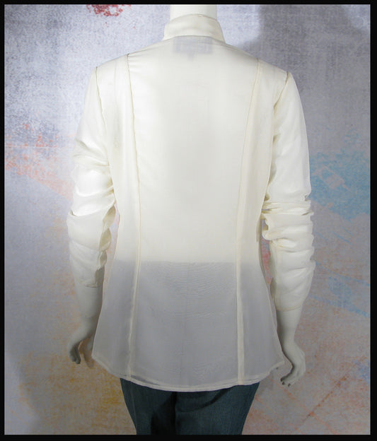 Vintage Collection Ivory Ruched Blouse-CRR