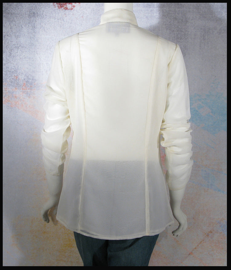 Vintage Collection Ivory Ruched Blouse