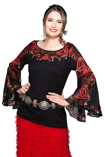 Vintage Collection Scarlet Bell Sleeve Top